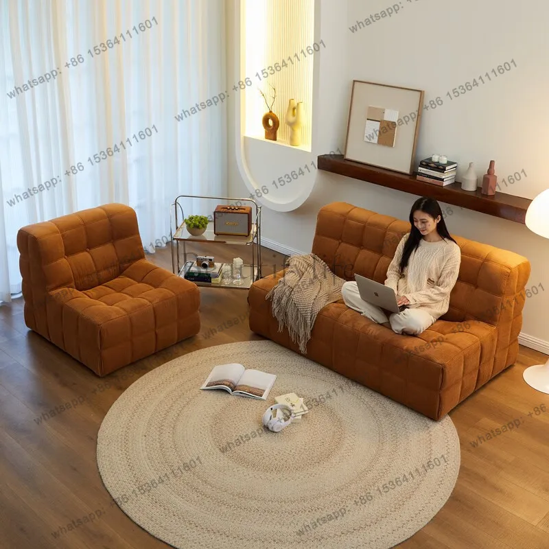 LSEuropean Cheap Vacuum Compressed Sofa Designer Modern Puff Vacuum Compressed Sofa Nordic Soft Couch Wohnzimmer Furniture Home