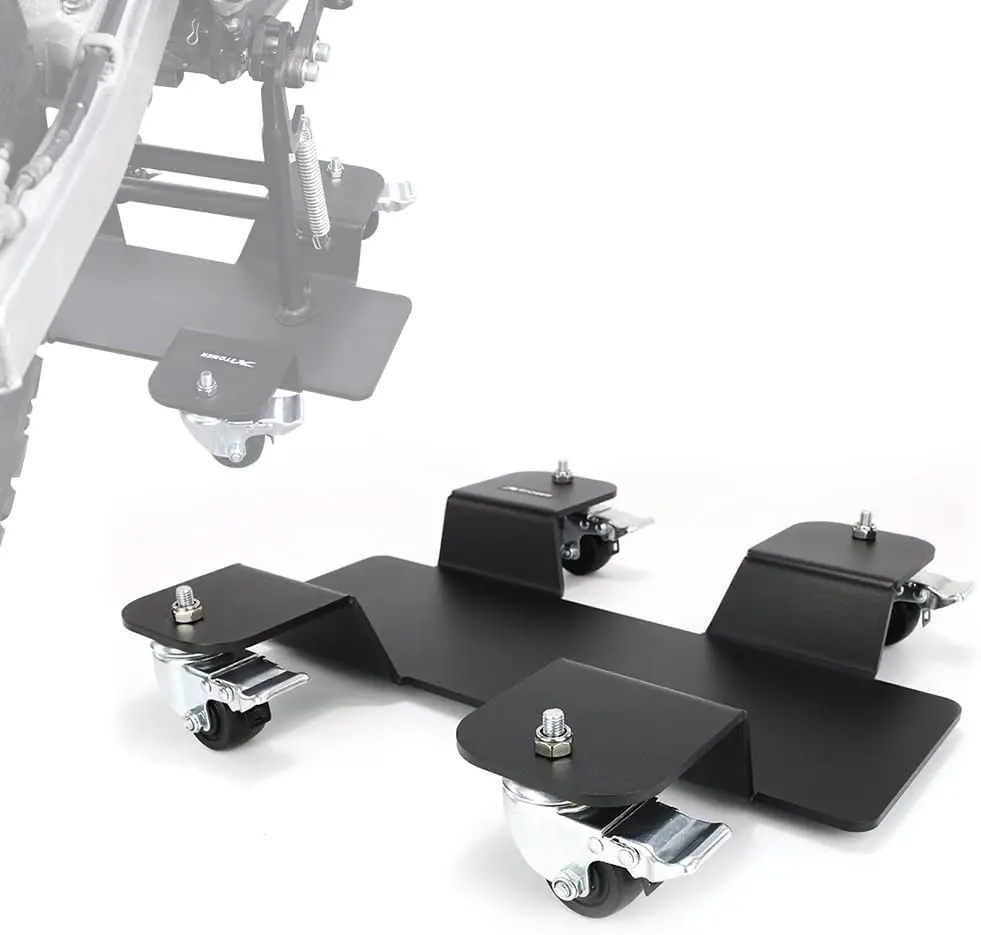 

Motorcycle - Holds Up to 500lbs - Center Stand Mover Dolley 360-Degree Castor Heavy-Duty Bike Dolly for Easy Movement in Tight S