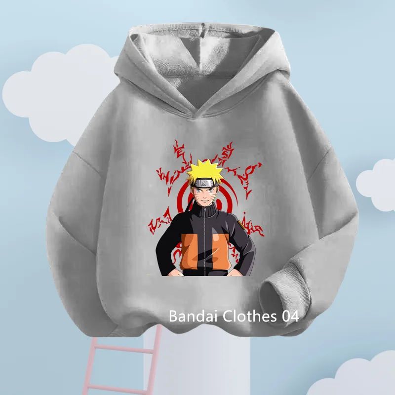 

Naruto Kids Hoodie Multicolor Hoodie Fashion Casual Loose Coat Sasuke Naruto Uchihiro Boys Girls Student Fall Winter Trend