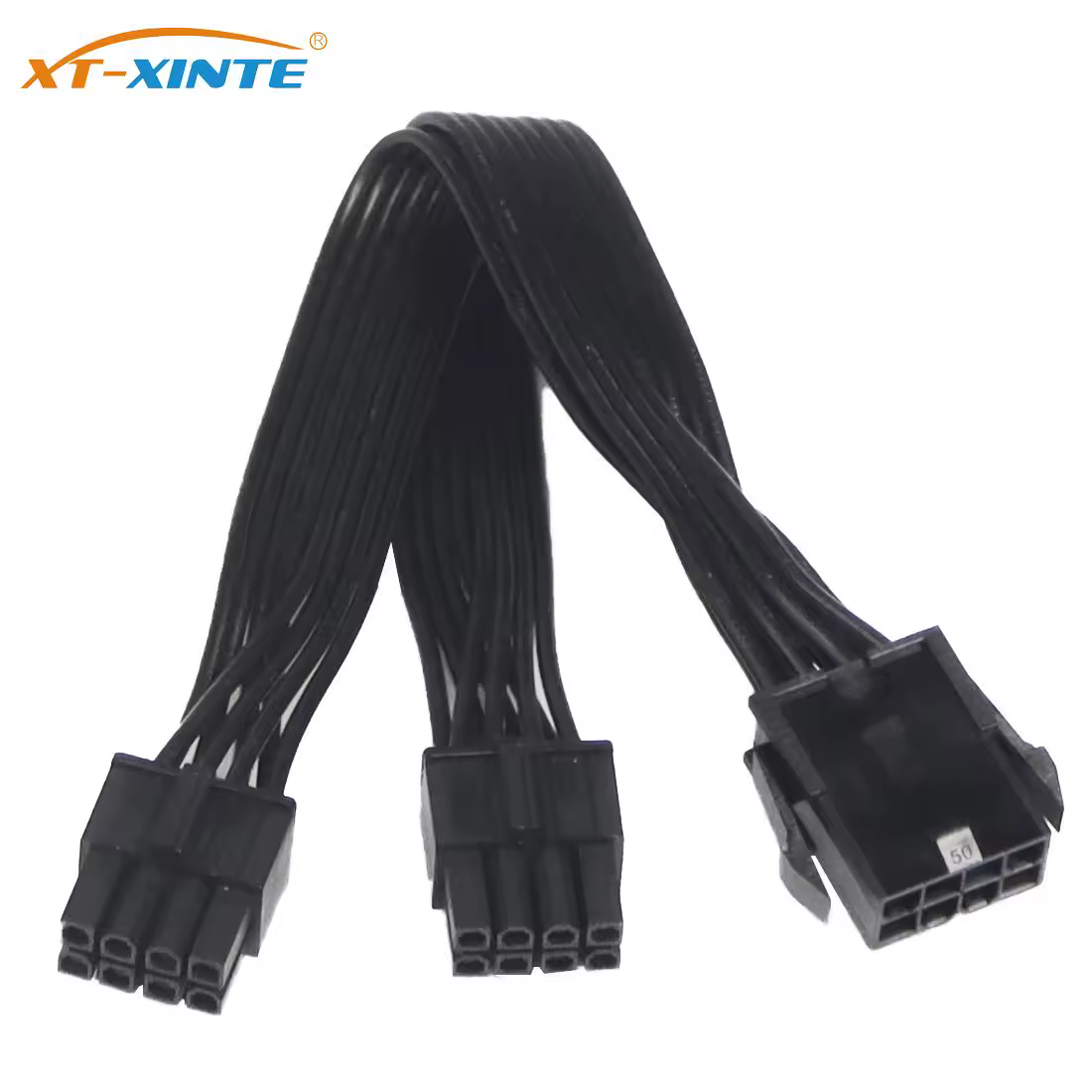 Atx 12v cpu 8 pinos fêmea para duplo 8 pinos macho para placa-mãe cpu adaptador de alimentação y-divisor cabo de extensão de 8 pinos