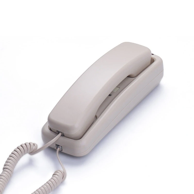 Hotel Diskon Besar Telepon Rumah Kecil Telepon Ramping Telepon Terpasang Di Dinding Set Telepon Berkabel untuk Rumah Kantor
