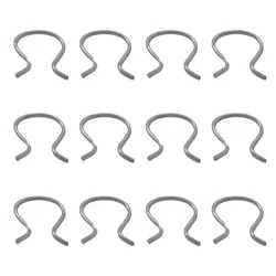12Pcs Car Door Handle Crank Retainer Horseshoe Clip Set For Chevrolet For Pontiac Car Horseshoe Clips Replacement Accessories