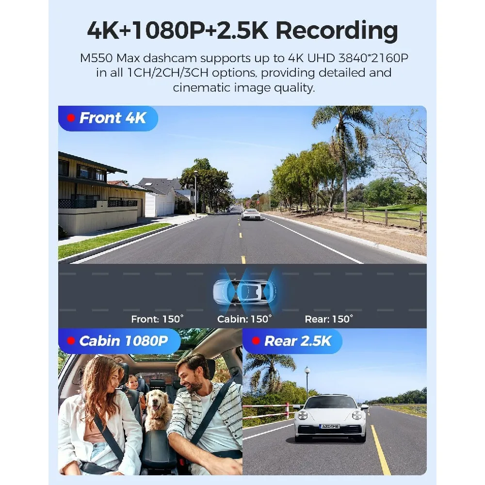 Wifi 3 Channel Dash Cam Three Way Car DVR Inside Vehicle Camera DVRs Recorder HD 1080P Video Mini Registrator Camcord