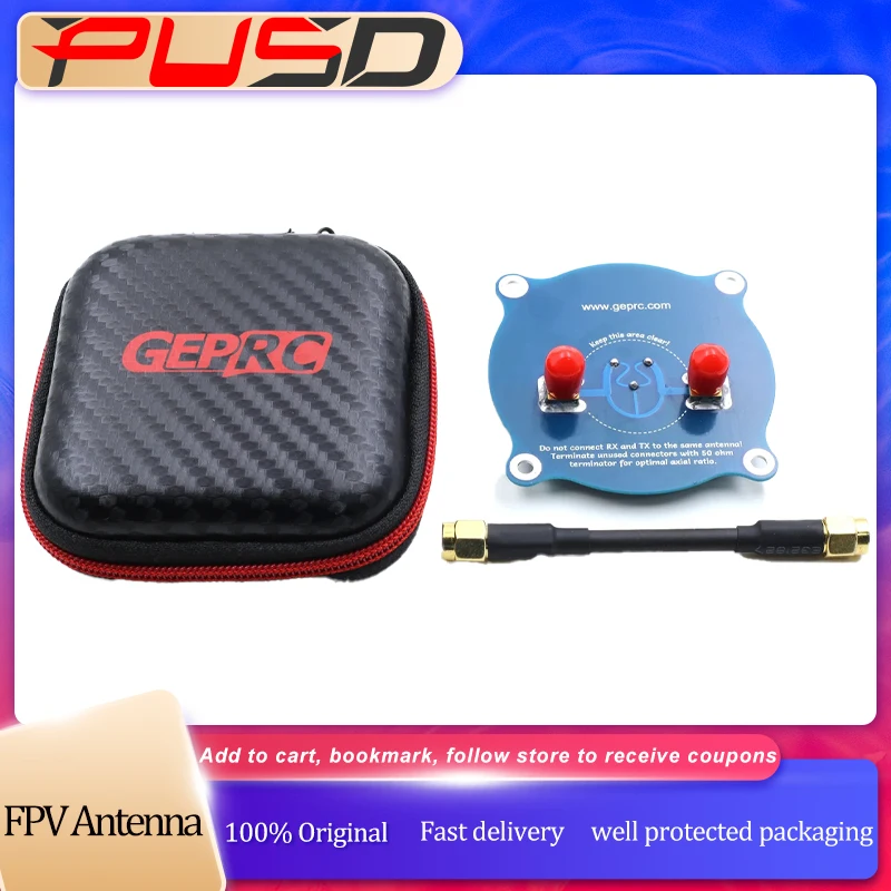 

GEPRC 5,8G 9,4DBI RHCP/LHCP FPV антенна с тройной подачей Patch-1, круговая поляризованная для очков Fatshark Skyzone