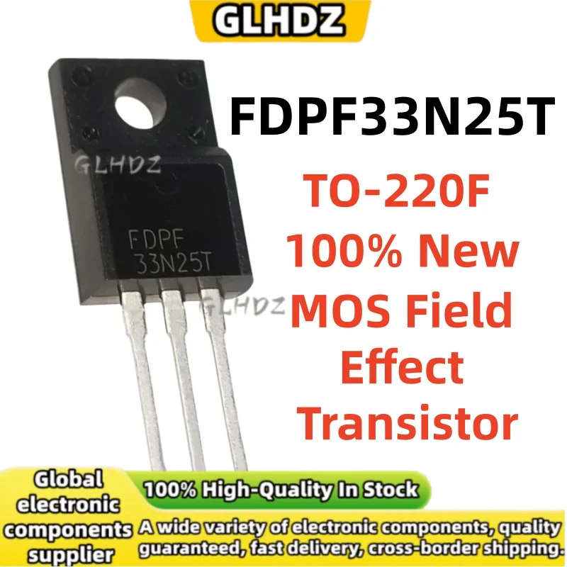 10-100PCS FDPF33N25T TO-220F 33N25T MOS Field Effect Transistor NEW quality spot goods