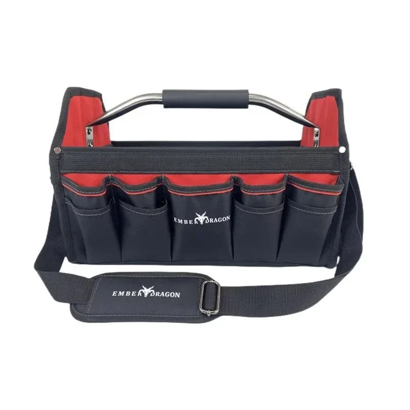 16 Inches Portable Oxford Tool Bag Carpenter Professional Tools Bags Carrier Tools Storing Hardware Store Tool Box for Mechanic