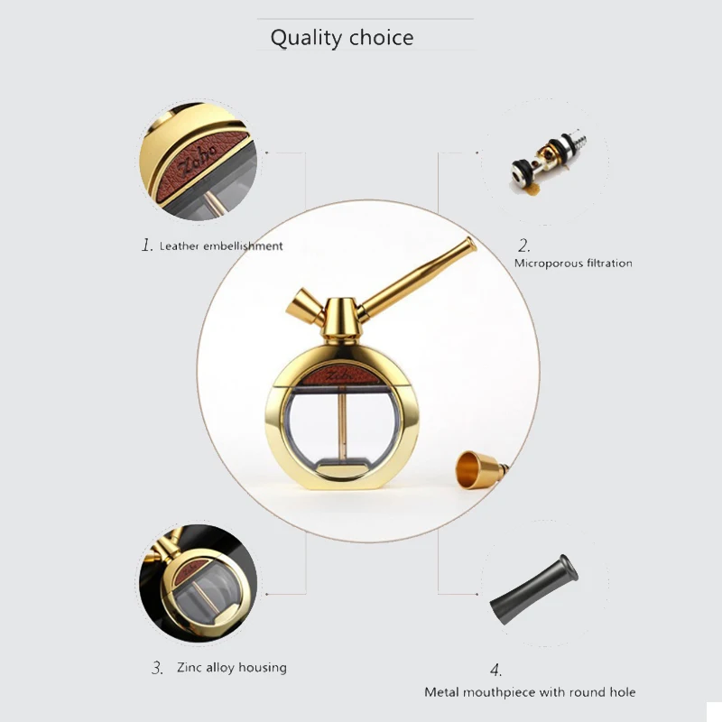 SMO Double Filter Water Pipes Smoking Grass Food Grade Acrylic Material Dry Herb Tobacco Pipe Multifunctional Smoke Tools Gifts