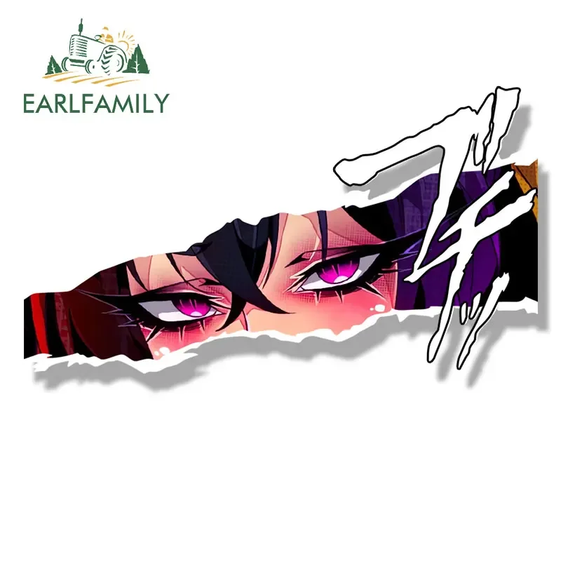 EARLFAMILY Ahegao Akeno himema Fanart stiker mobil, stiker bungkus mobil stiker peewer anak perempuan JDM gbaru sketsa Anime kartun, stiker mobil