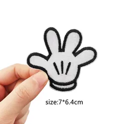 Mickey Mouse Ironing Patches Disney Minnie palm Clothing Patch Cartoon DIY Sewing Clothes Bag Decration Sticker Gifts