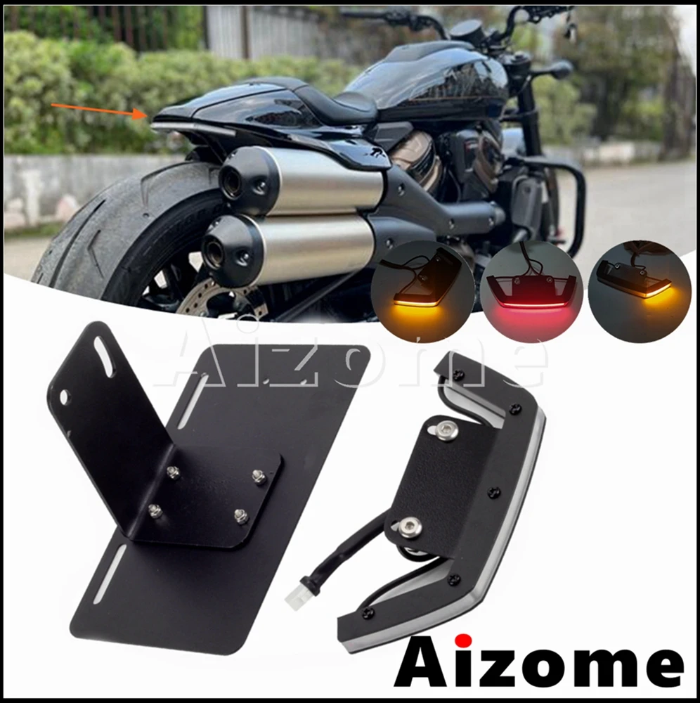 Rear LED Brake Turn Signal Tail Light Fender Eliminator For Harley Sportster S 1250 RH1250S Motorcycle Tidy Tiallight 2021 2022 