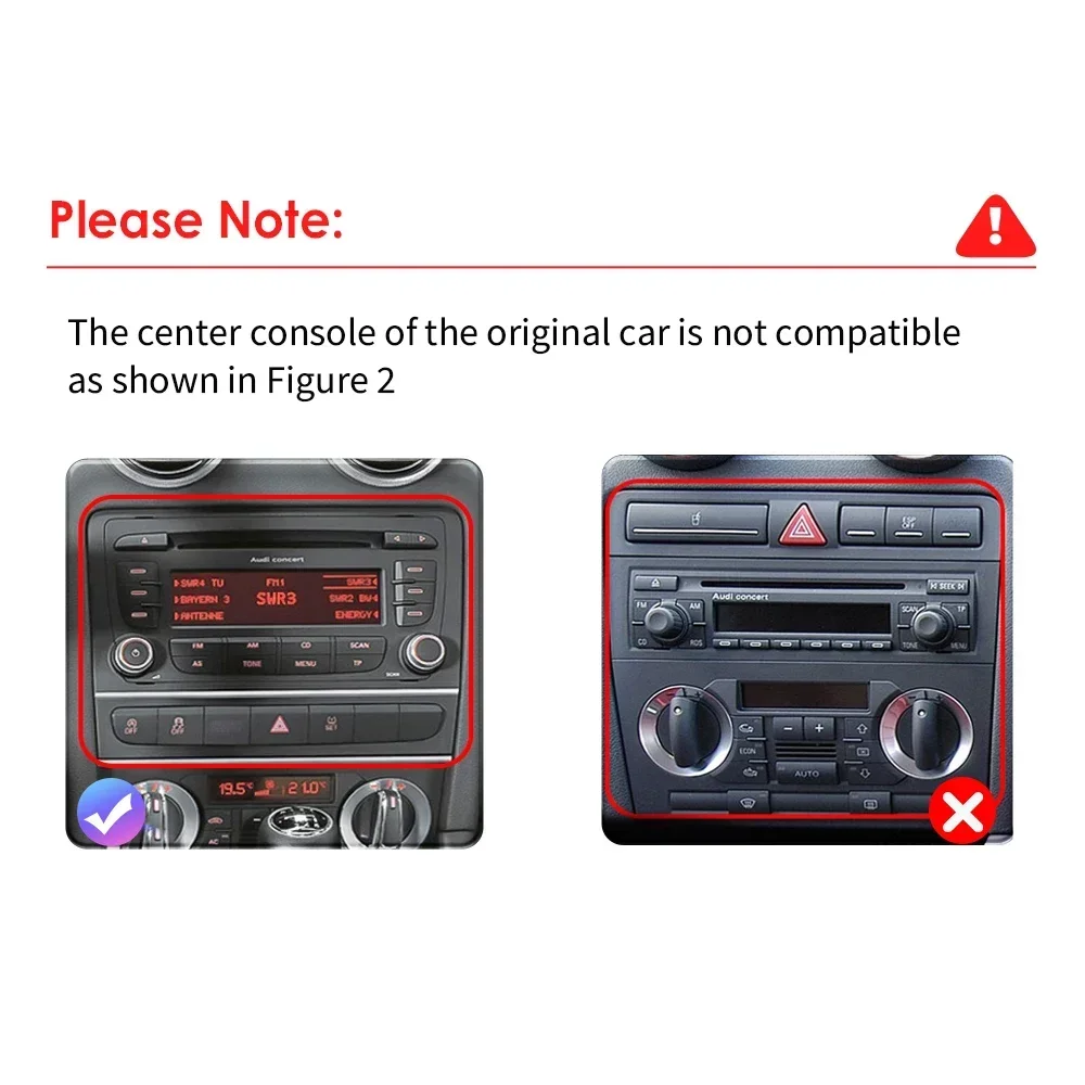7 inch HD Screen Android Car Radio Multimedia Player Wireless CarPlay Android Auto For Audi A3 8P 2003-2012 Intelligent HU Navi