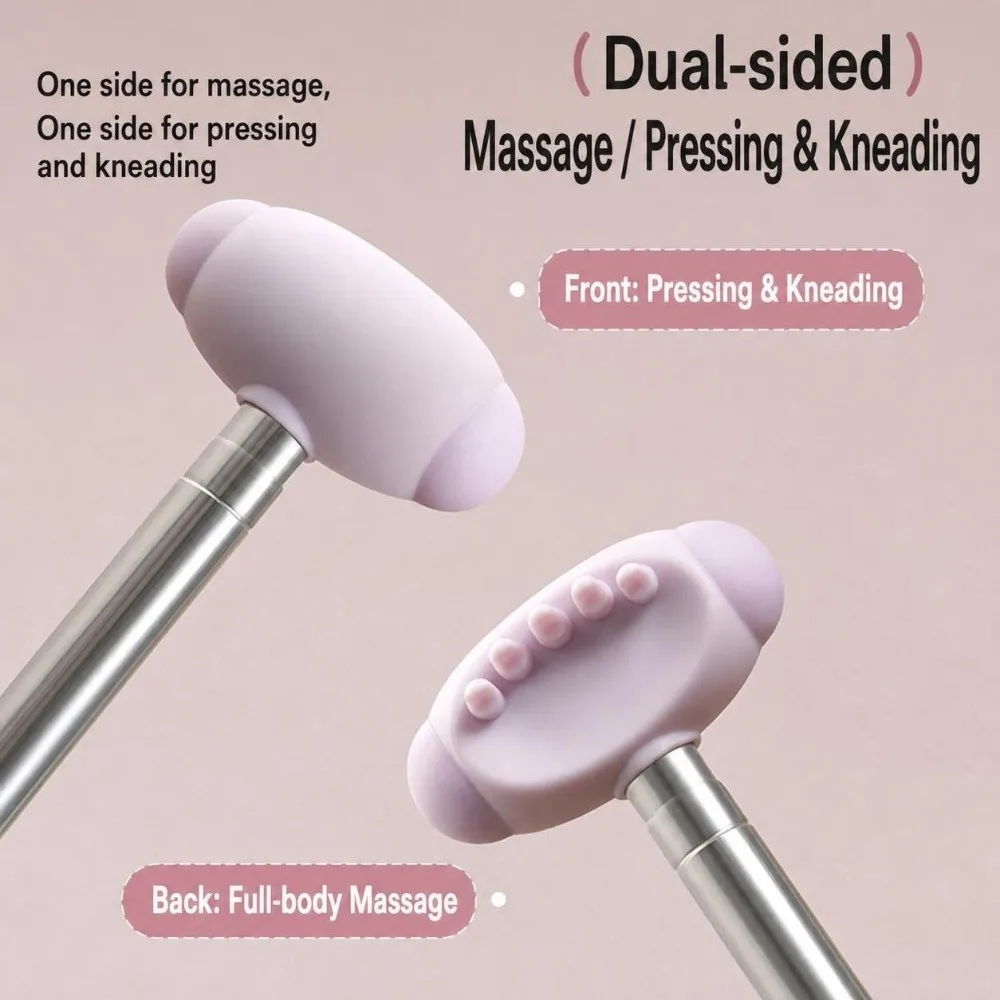 New Dual-Sided Back Scratcher 27-62.5cm Retractable Back Massager Hanging Loop Body Scratcher Massager Leg Scratching