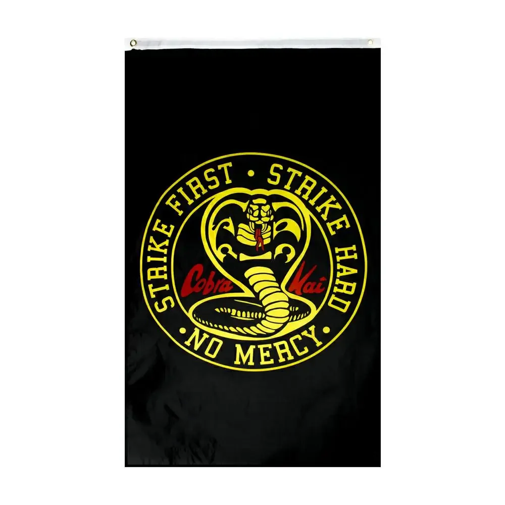 90x150cm Cobra Kai Strike First Karate Kid flag