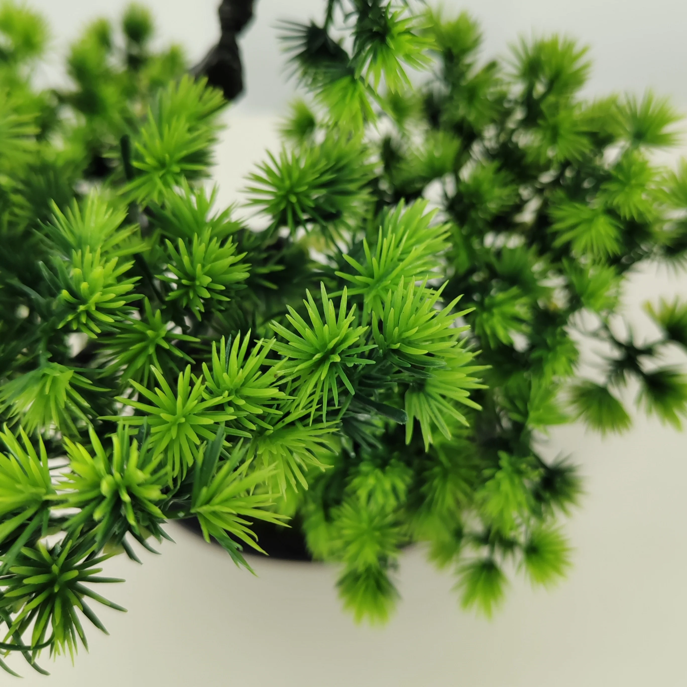 1 قطعة 34 سنتيمتر/13.4in الاصطناعي شجرة الصنوبر بونساي شجرة إبرة دائمة الخضرة وهمية الصنوبر النمط الصيني الجديد للمنزل الجدول حفلة النافذة #5