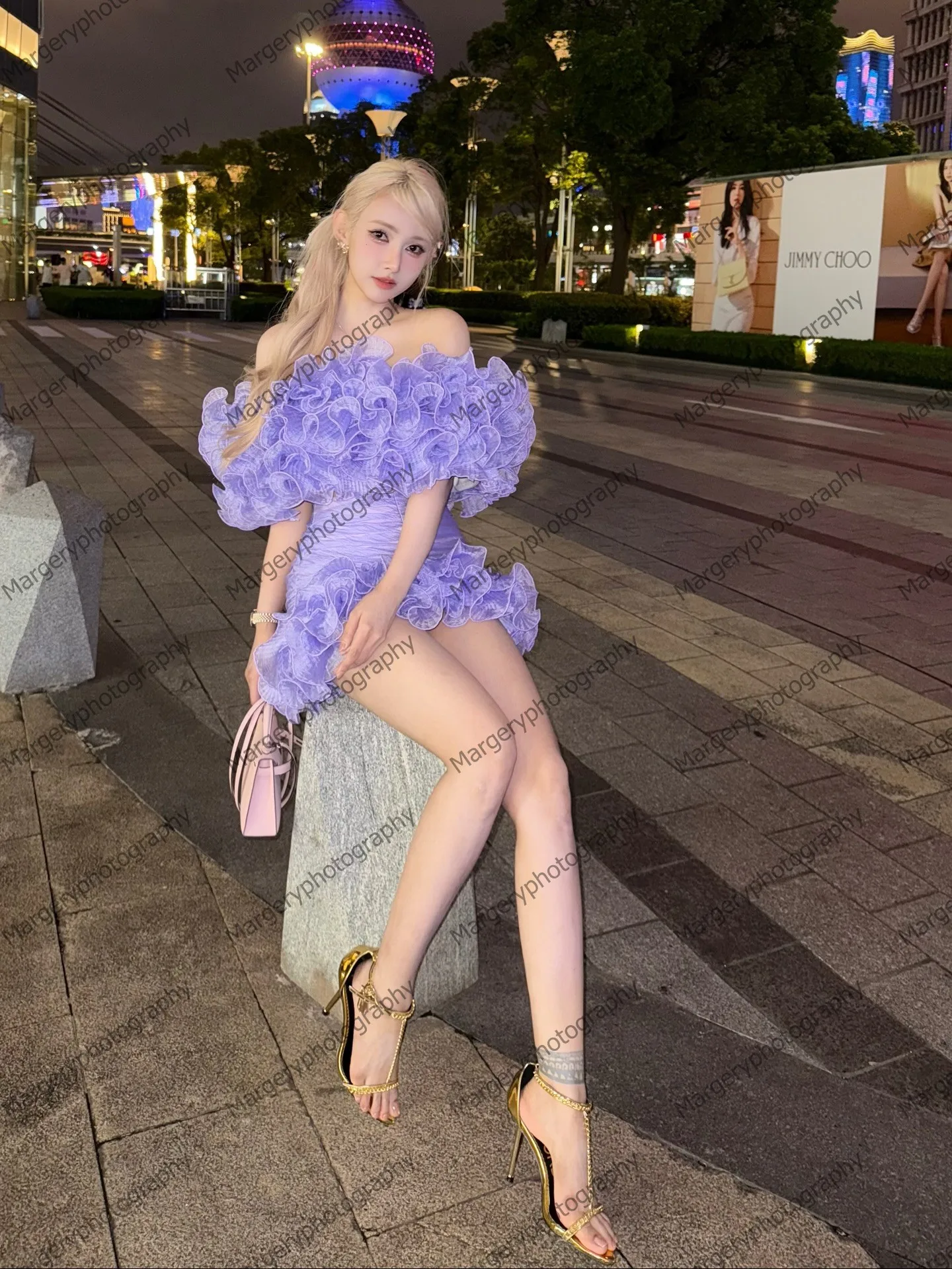 Robe de bal deux pièces en maille à volants, épaules dénudées, taille haute, Mini robe d'été pour femmes, tenue de soirée plissée en Tulle