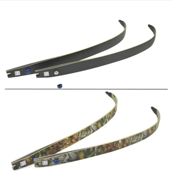 1pair Junxing F166 Recurve Bow Limbs 25-60lbs Bow Carbon Bow Limbs ILF For Athletics Practice Hunting Accessory