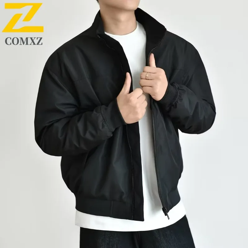 

COMXZ Premium 2025 Роскошная мужская куртка для путешествий на открытом воздухе, многофункциональная верхняя одежда, повседневная ветрозащитная осенняя новая куртка на молнии для пешего туризма