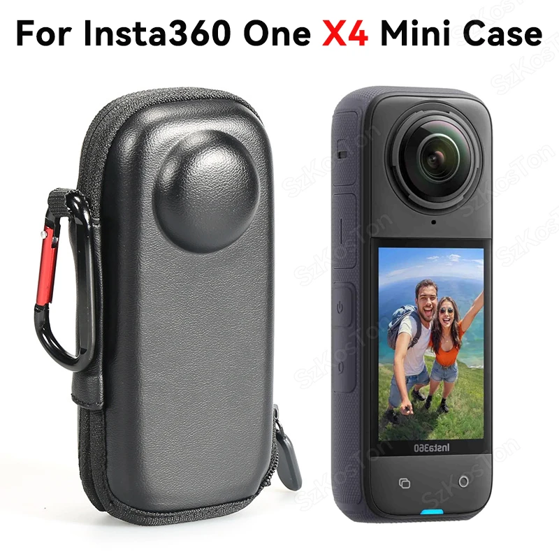 

Mini Carrying Case for Insta360 X4 Sport Camera Protector Portable Storage Case PU Bag for Insta 360 X4 Accessories