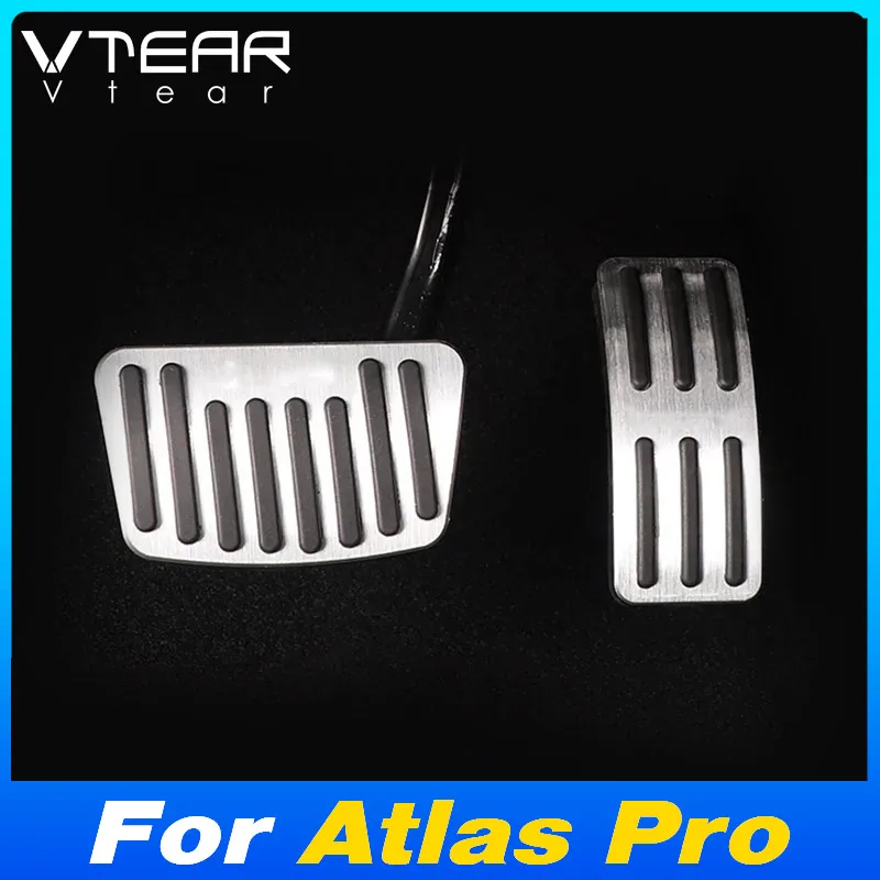 Vtear-cubierta de Pedal de coche, accesorios de estilo para Geely Atlas Pro Azkarra 2023