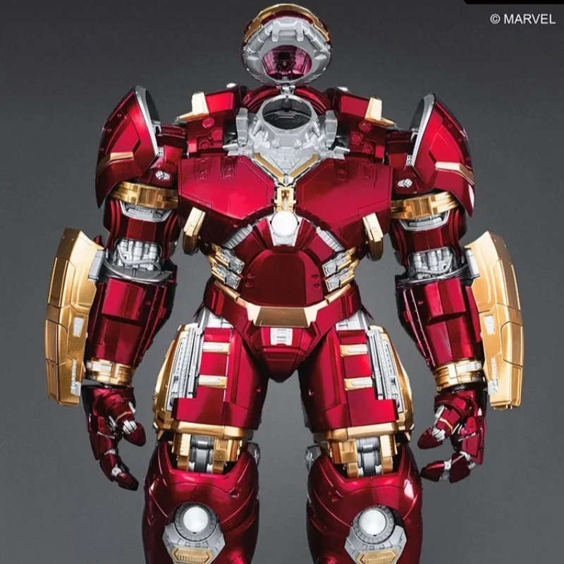Spot Genuine Fondjoy Marvel Large Anti Hulk Armor Model 45cm Joint Movable With Light Figurine Assembly Toy Ornament Gift