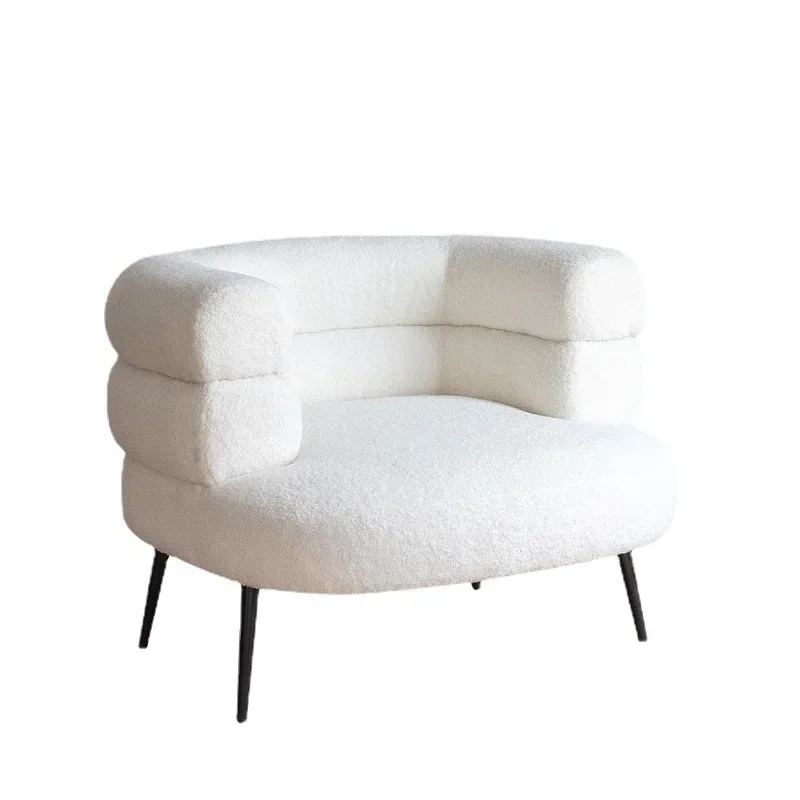 Nordic Lamm Kaschmir Wohnzimmer Sofa einfache moderne Indoor kleine Wohnzimmer Sofa Single Beauty Salon Slaapbank Möbel