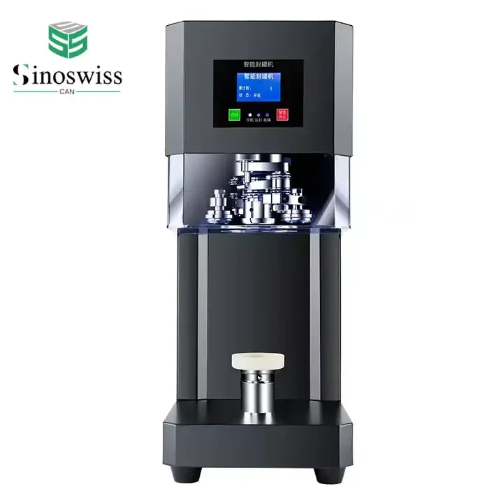 Factory Sale Semi-Automatic Electric Commercial Cans & Bottles Sealing Machine With Paper Compatibility