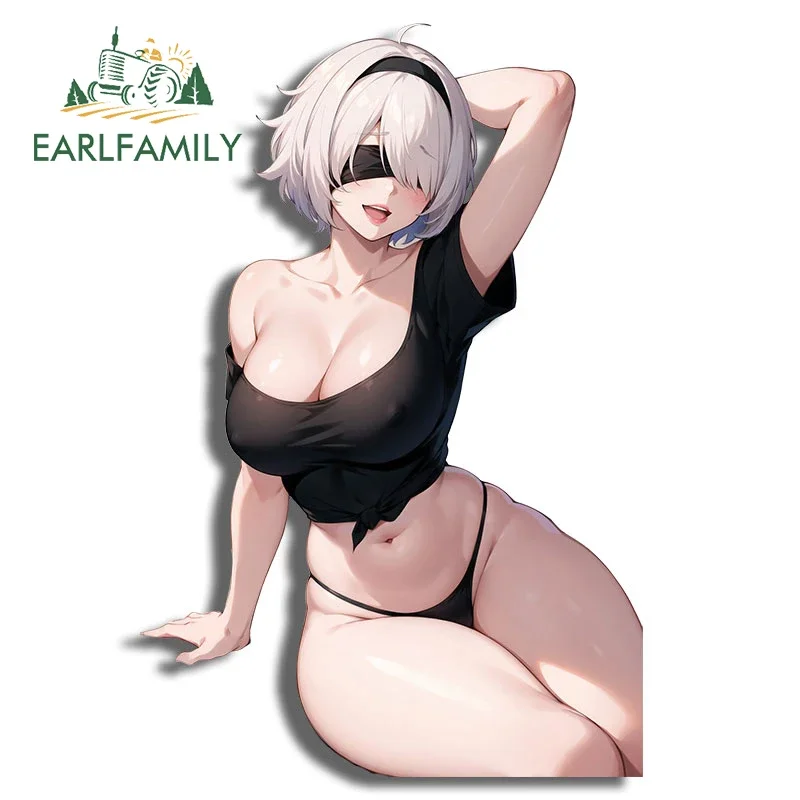 من EARLFAMILY-ملصقات سيارة فينيل لـ NSFW ، صدر كبير مثير ، AI ، ملصق شخصية إبداعي ، RV ، JDM ، مقاوم للماء ، دراجة نارية ، 13 * #3