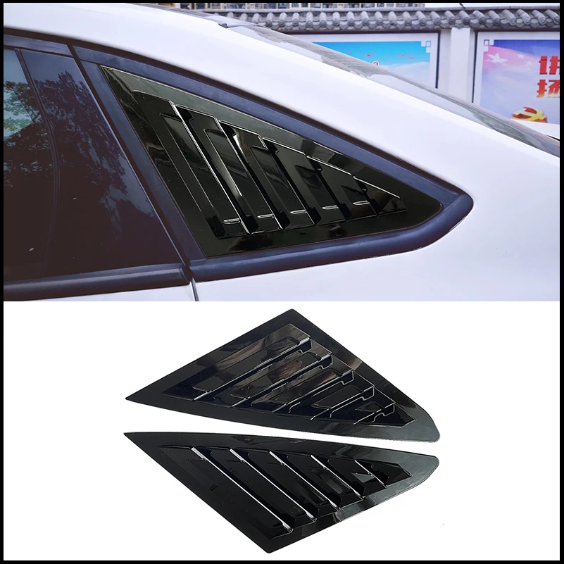 

Car Styling For Ford Focus Sedan 2011-2017 Rear Window Blind Shades Louver Frame Molding Cover Sticker Trim Auto Accessories