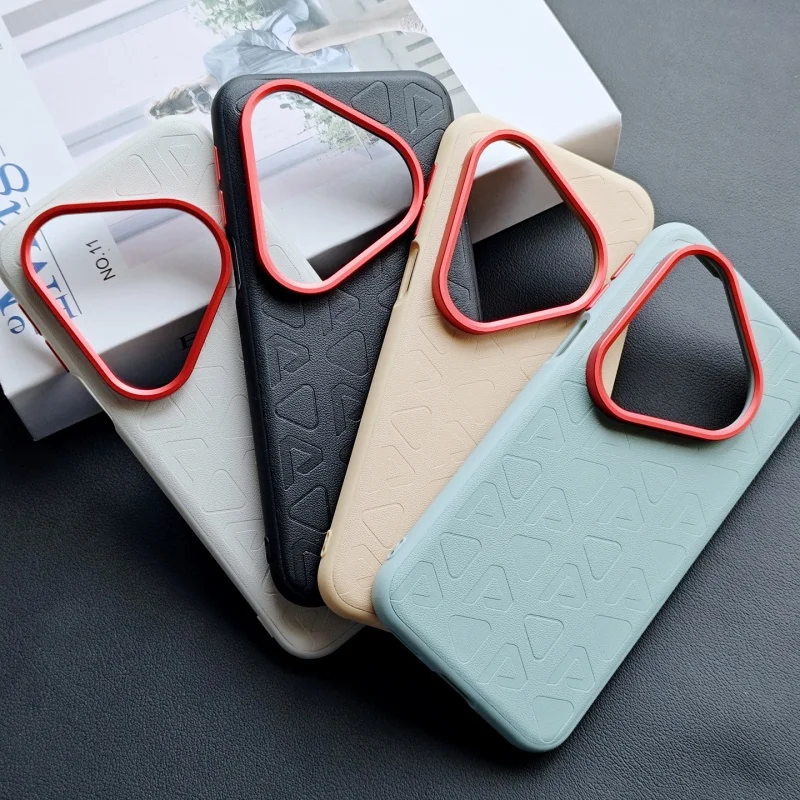 Oryginalne etui na Huawei Pura 80 Pro Ultra z wzorem, dużym otworem na aparat, ochrona, matowa wegańska skóra, miękki TPU.