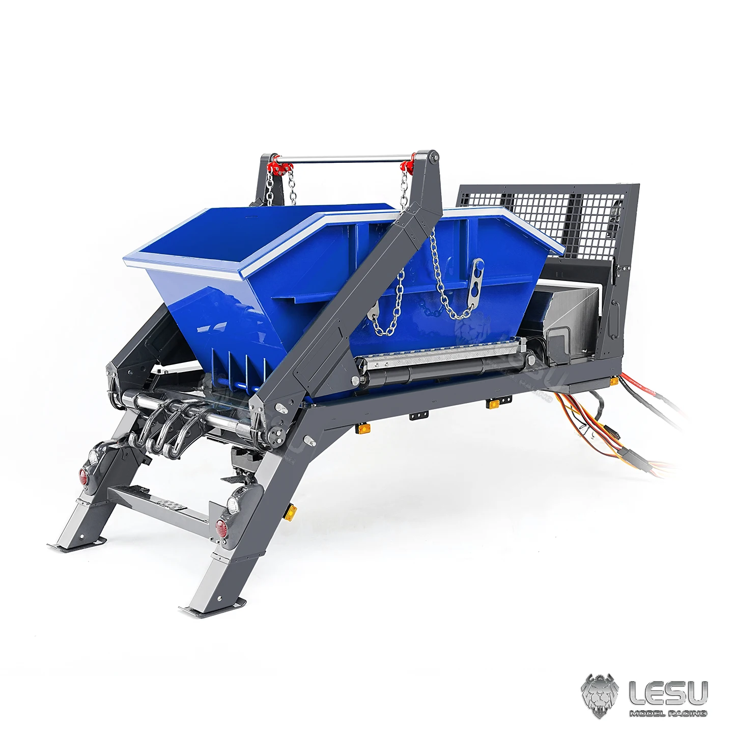 Part Metal Bucket 4CH Valve Hydraulic System for Toy LESU 1/14 RC Hydraulic Swing Arm Garbage Dump Truck Remoted Skip Loader Car