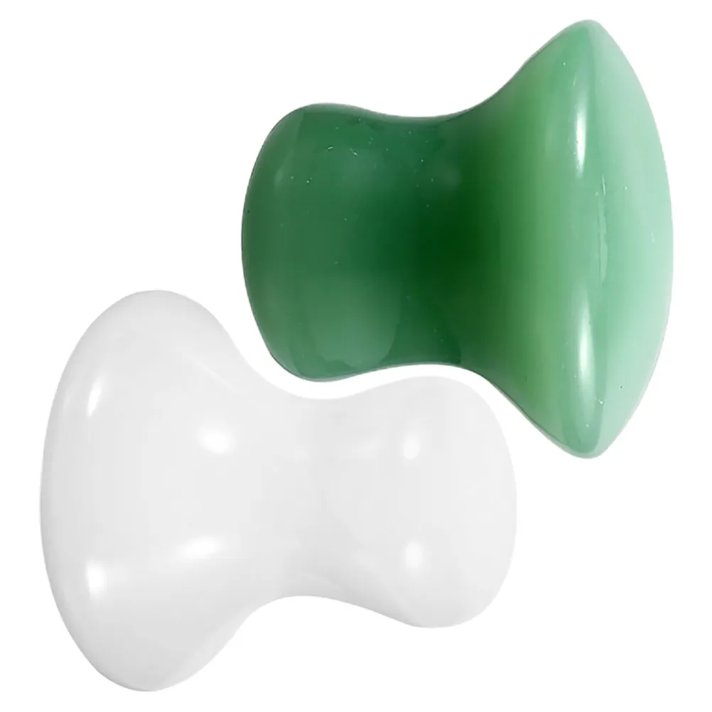

2Pcs Mushroom Shaped Face Guasha Stone Facial Massage Tool Resin Scraping Tools Gua Sha Stone for Face Neck Guasha Tool