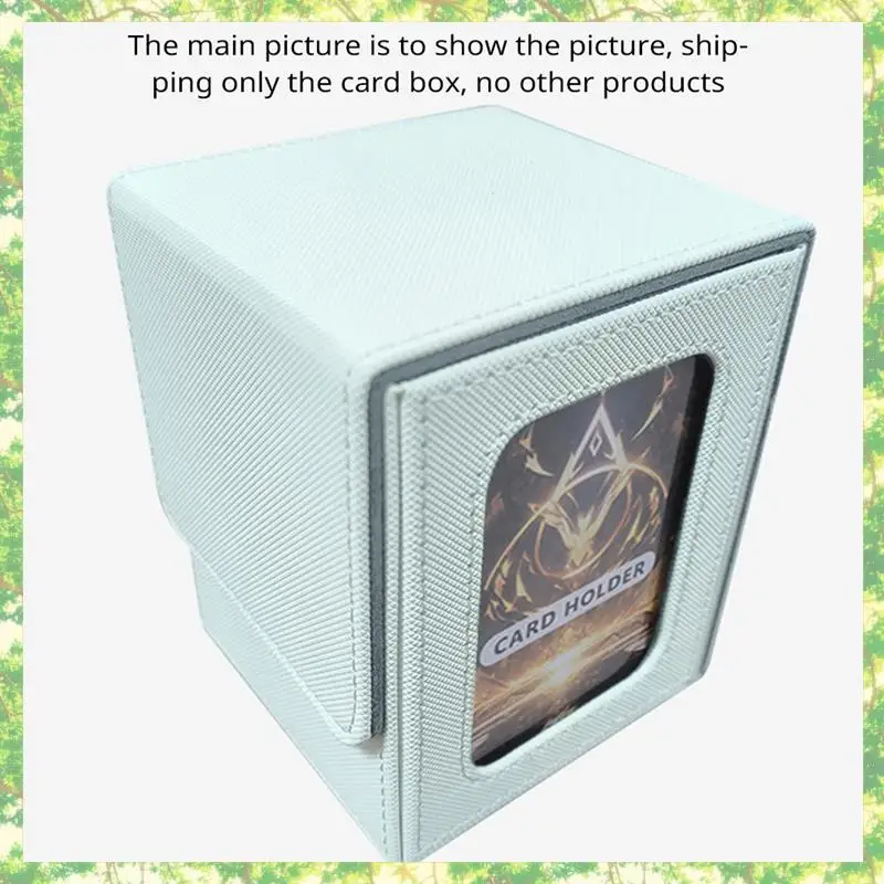 Eco-Friendly-Display Card Box,Card Box Suitable For 100 Double Sleeve Cards,Large Capacity Portable Storage Card Box