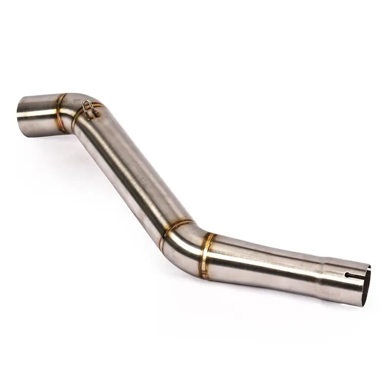 For CFMOTO NK400 650NK All Year 51MM Motorcycle Exhaust Pipe Escape Mid Link Pipe Muffler Connect Tube Slip On Stainless Steel