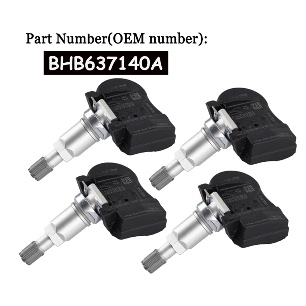 4 Pcs/Lot BHB637140A 433 MHZ Tire Pressure Sensor TPMS for 2 3 5 6 -5 CX5 -6 CX6 -9 CX9 MX-5 Artz GS1D37140