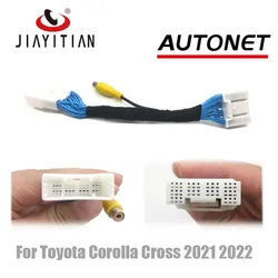 JIAYITIAN Camera Adapter Cable For Toyota Corolla Cross 2021~  C28 C30 Pins work with Factory Monitor Head Unit for backup CAM