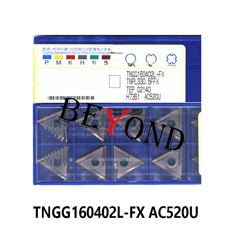 TNGG160402L-FX  AC520U TNGG160402R-FX AC530U TNGG160404R-FX-FY 100% Original Carbide Inserts TNGG TNGG160402 TNGG160404 LFX RFY