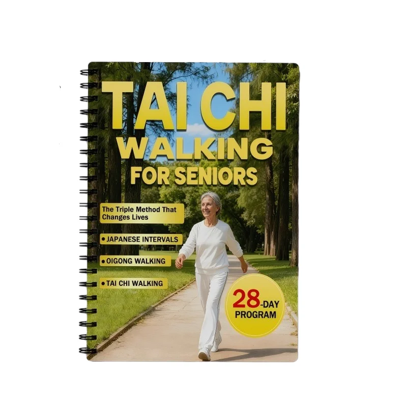 

1pcs 28‑Day Tai Chi Walking Plan for Seniors, Low‑Impact Step‑by‑Step Routine with Qigong & Interval Training, Improve Balance, Energy & Daily Wellness