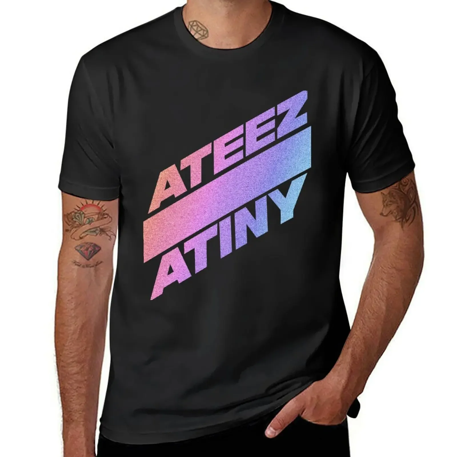 

Ateez - Atiny T-Shirt vintage clothes Man t-shirt shirts graphic tee cotton t shirt men