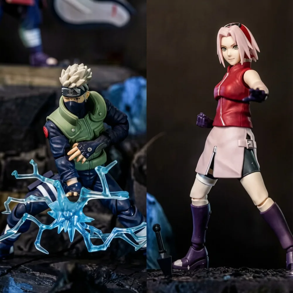 

Genuine New Product BLOKEES Naruto Beyond Version Hatake Kakashi Sakura Haruno Assembled Model Collectible Toys Gifts For Fans