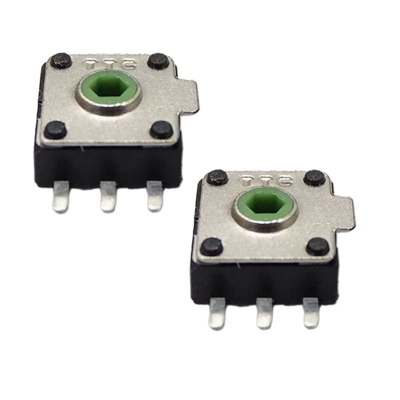 2Pcs TTC Green Cores Encoders Decoders for ROGGladiusIII MambaElite Mouse Wheel Dropshipping