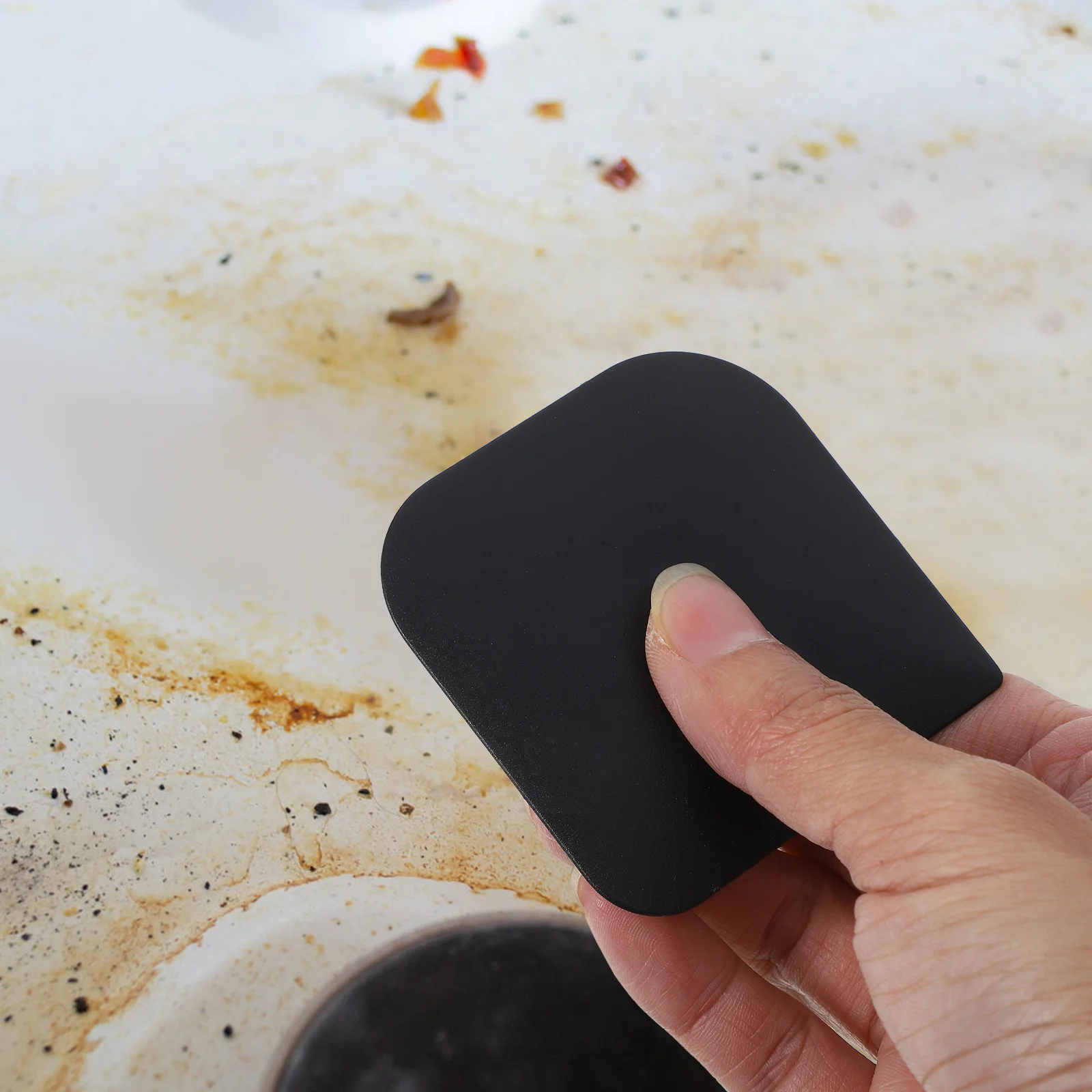 Kitchen Plastic Pan Scraper Reusable Pot Scrubber Non Scratch Cast Iron Cleaner Tool Scraper Tool Kitchen