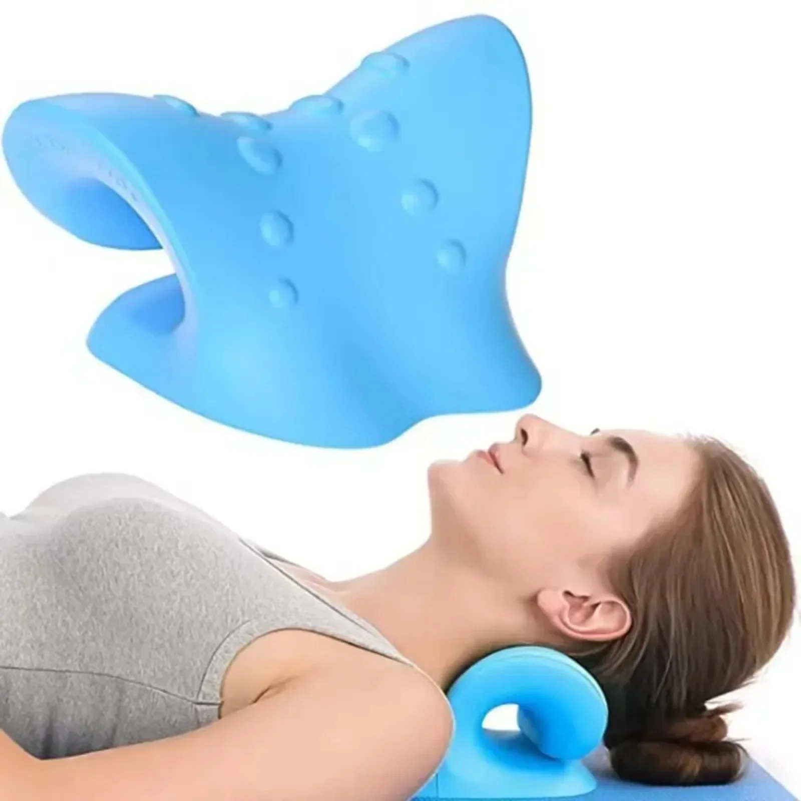 U Shaped Pillow Cervical Spine Massage Pillow Gravity Shiatsu Cervical Massage Pillow Neck and Shoulder Repair Neck Relaxation