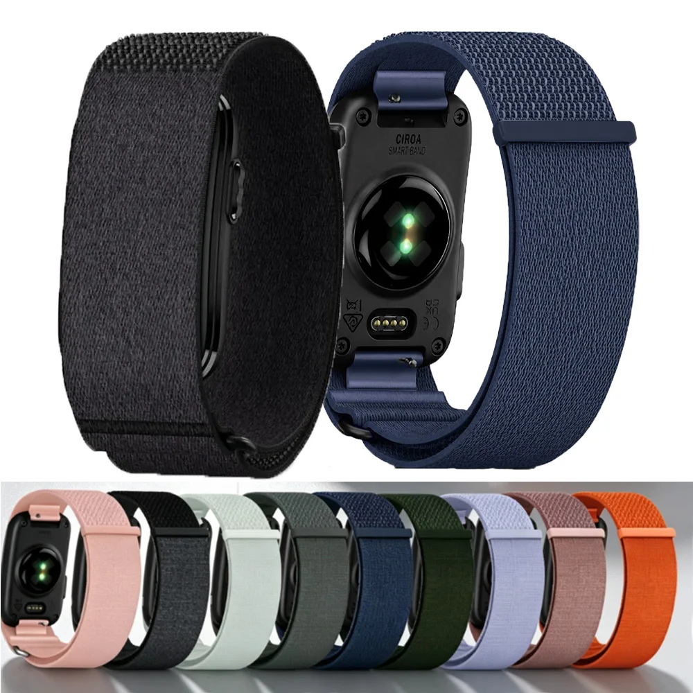 Sport Woven Nylon Wrist Strap For Garmin CIRQA, All‑Match Adjustable Replacement Bracelet For Workout Fitness Smart Band