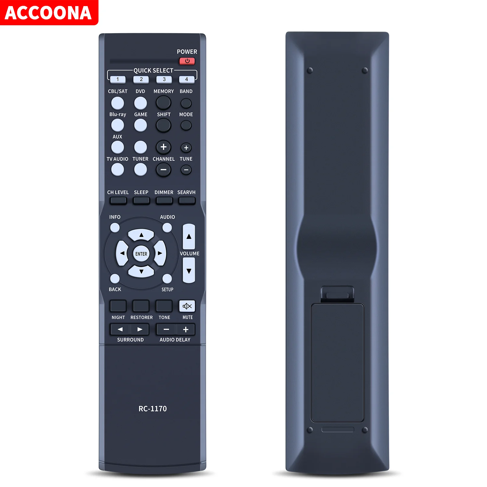 New replacement remote control fit for Denon AV Receiver DHT-1513BA AVR-1513 AVR-X500 RC-1170 AVR-E200