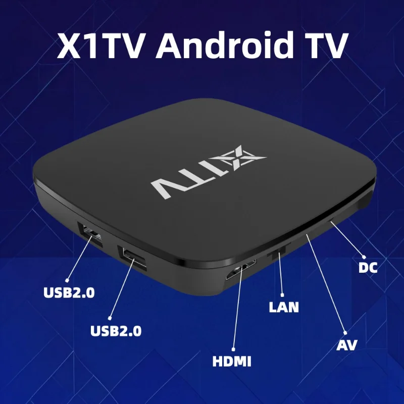 X1TV Ultra TV Box Android 11 Amlogic 4GB 64GB HD 4K Wifi BT5.0 reproductor multimedia decodificador IPTV certificado por Google Netflix
