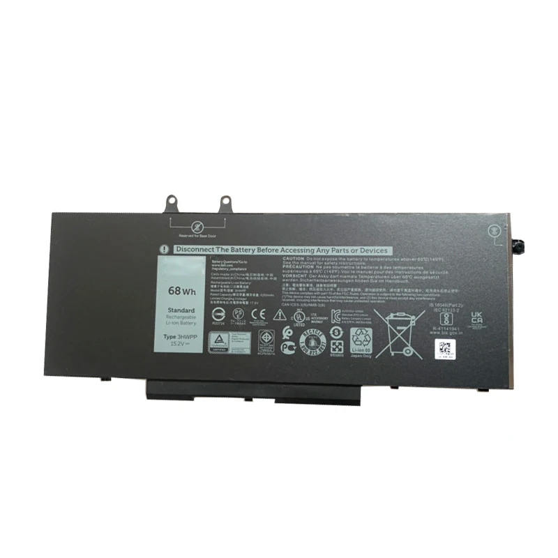

WHOLESALE New 3HWPP 15.2V 68WH Laptop Battery for Dell Latitude 5401 5501 5411 5410 5511 3541 Series Notebook P80F003 P98G003