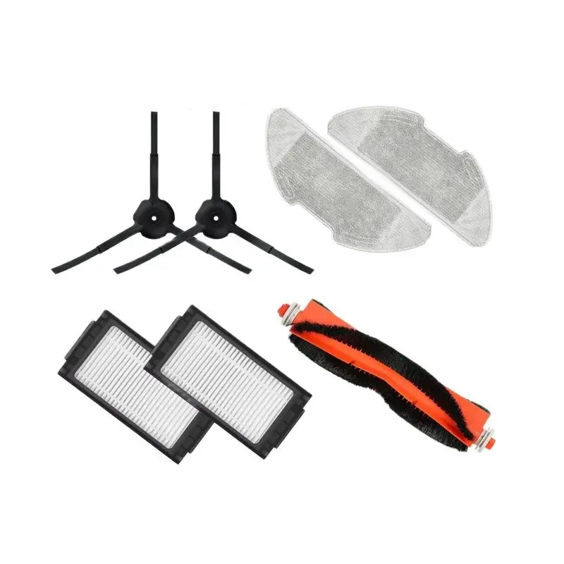 샤오미-오리지널 액세서리 로봇 진공 걸레 프로 2021 분리형 메인 브러시 & 커버 세척 가능 필터 사이드 브러시 옵션, Xiaomi