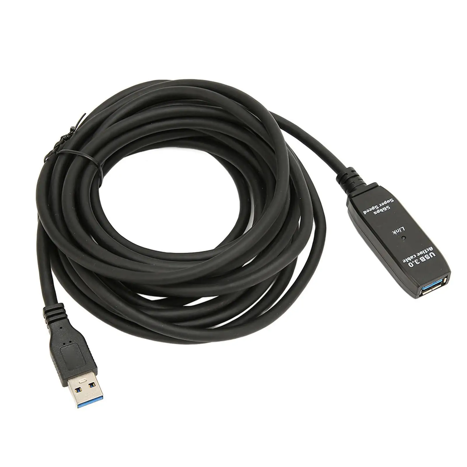 16.4ft Active USB 3.0 Extension Cable Male to Female - High-Speed 5Gbps for Printers, Mice & Keyboards