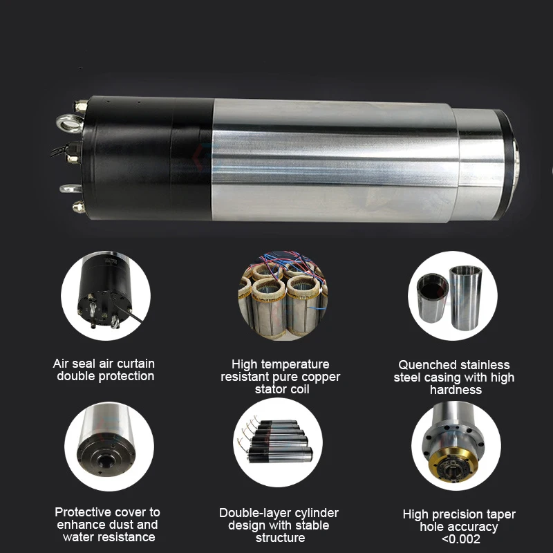 220 volt high torque spindle motor numerical control 12kw 5.5kw ATC 10000 rpm Bt30 Bt40 numerical control milling