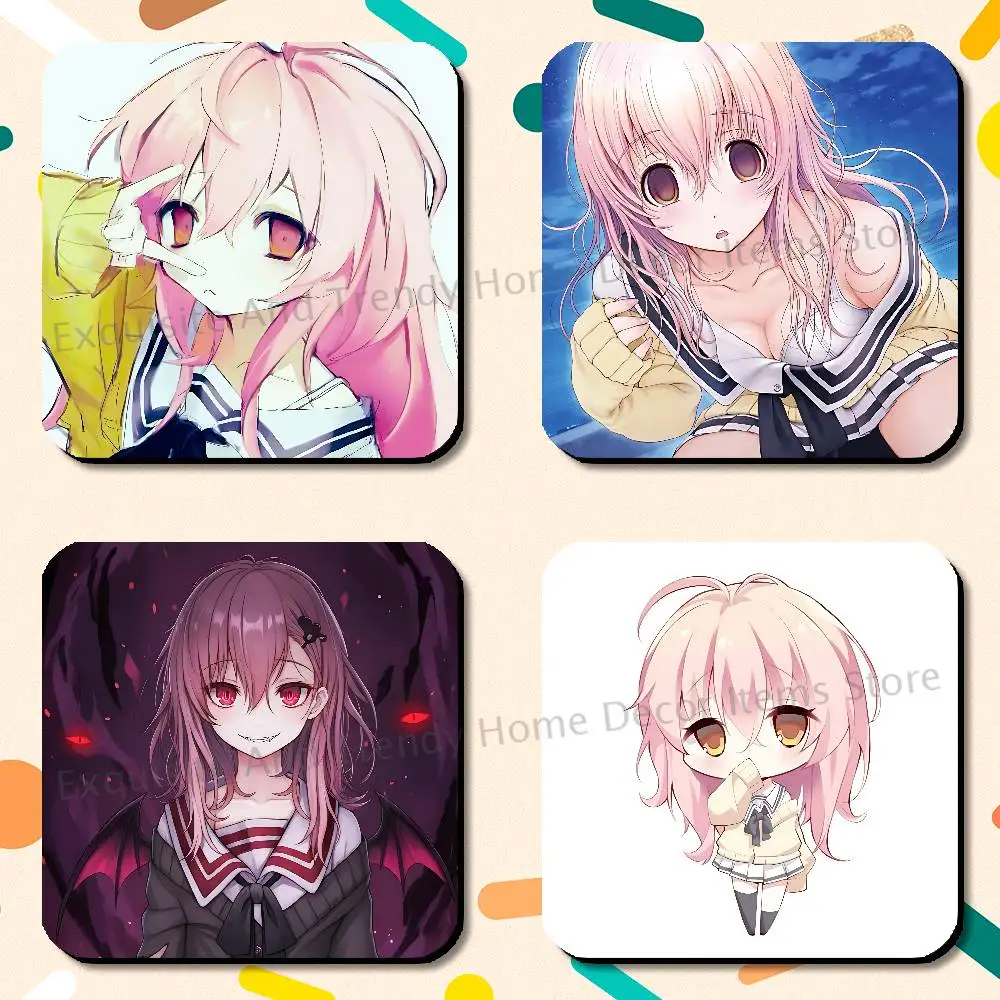 A-Aoi M-Mukou T-Totono Soft Magnetic Refrigerator Magnets Dimensions 75x75mm Personality Decorations Creative Gifts